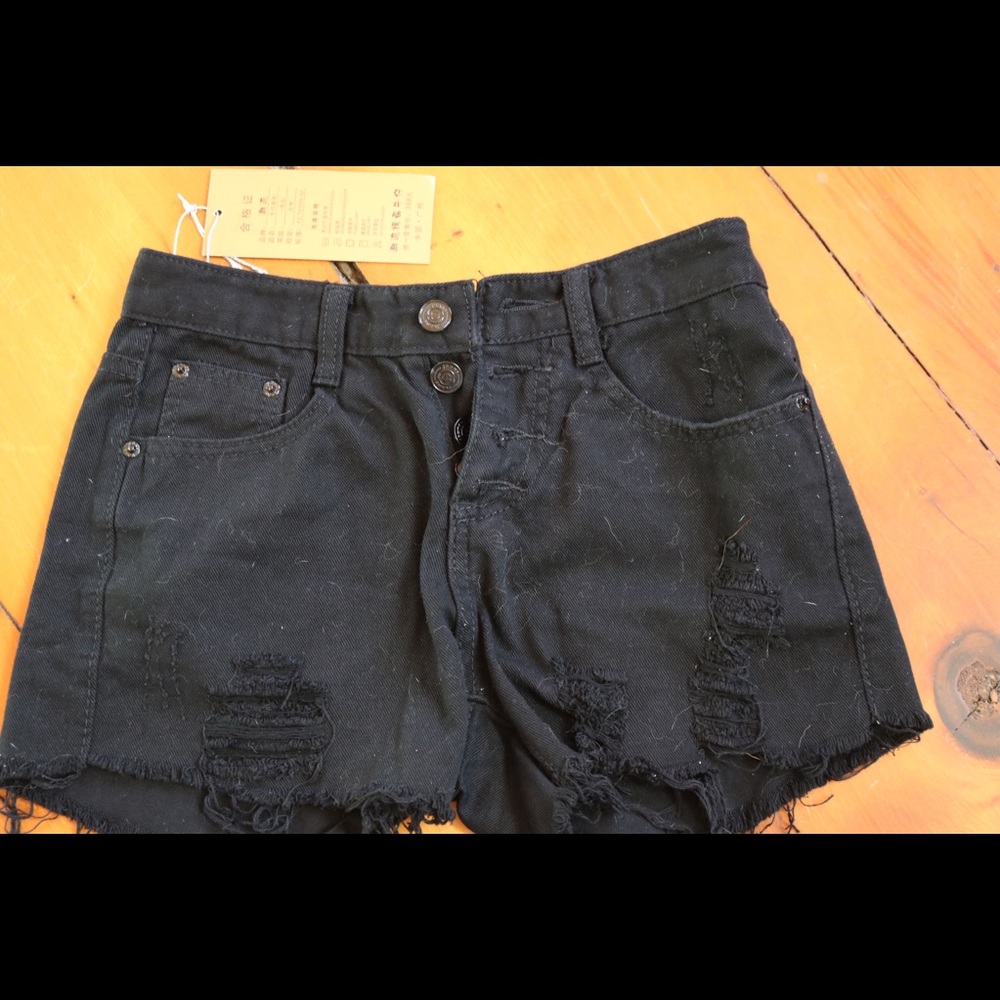 Stretchy jean shorts